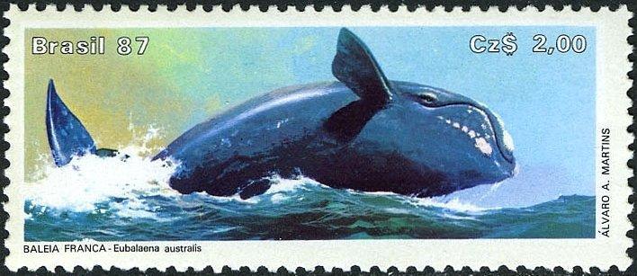 Бразилия 1987 Фауна(Морская фауна) №мих 2214/540руб 1