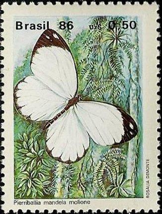 Бразилия 1986 Фауна(бабочки) №мих2172/460руб