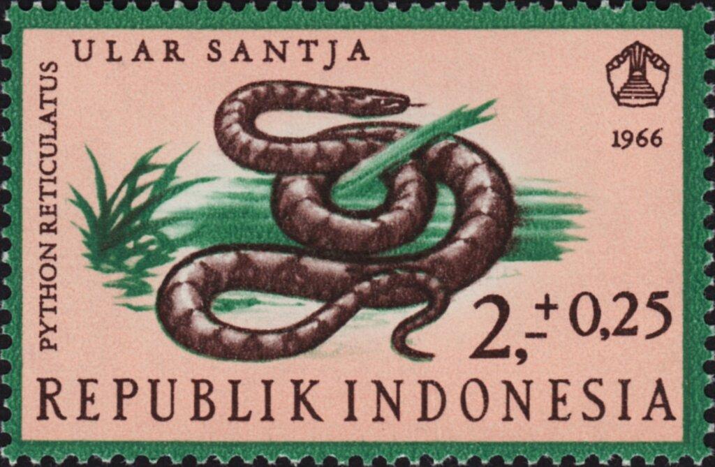 Индонезия 1966 Фауна(Рептилии) №мих 558/6150руб 2
