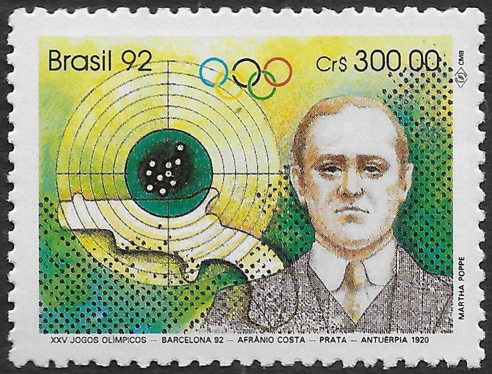 Бразилия 1992 Олимпийские Игры, Спорт №мих1597-6,5Ме -110руб