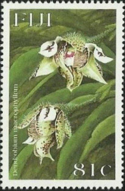 «Австралия и Океания: Фиджи (После 1970) Орхидеи (Растения,флора)№мих 880/3-210р 1