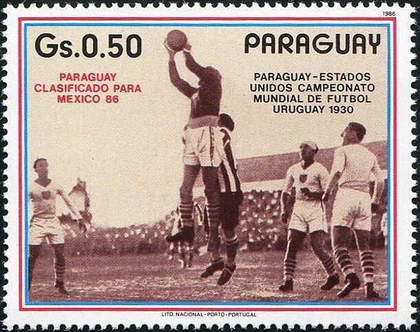 Парагвай 1986 Спорт(Футбол. Ч.М. -86) № мих3977/2- 180руб 1
