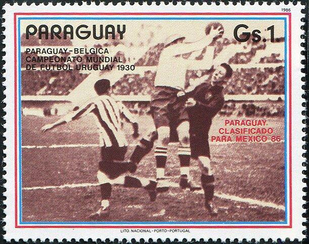 Парагвай 1986 Спорт(Футбол. Ч.М. -86) № мих3977/2- 180руб 2