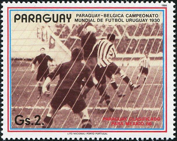 Парагвай 1986 Спорт(Футбол. Ч.М. -86) № мих3977/2- 180руб 3