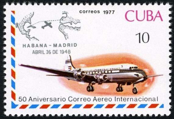 «Куба 1977 Авиация(самолёты, авиапочта) №мих 2248/53 100руб» 1