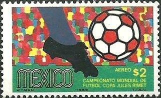 Америка: Мексика 1969 Футбол (Ч.М. по футболу) №мих 1306/7- 80руб