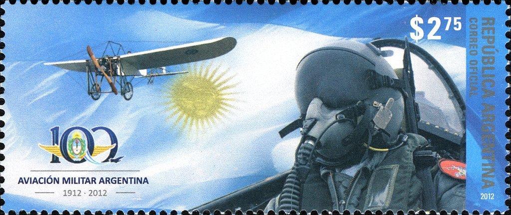 Аргентина2012 Транспорт (Самолёт) №мих 3464 -60руб