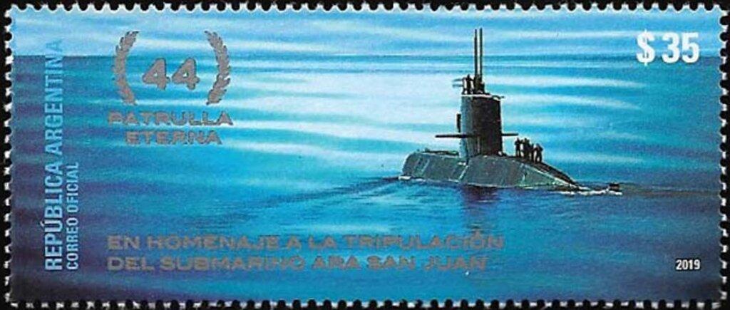 Аргентина2019 Флот(Субмарина) №мих 3854- 70руб