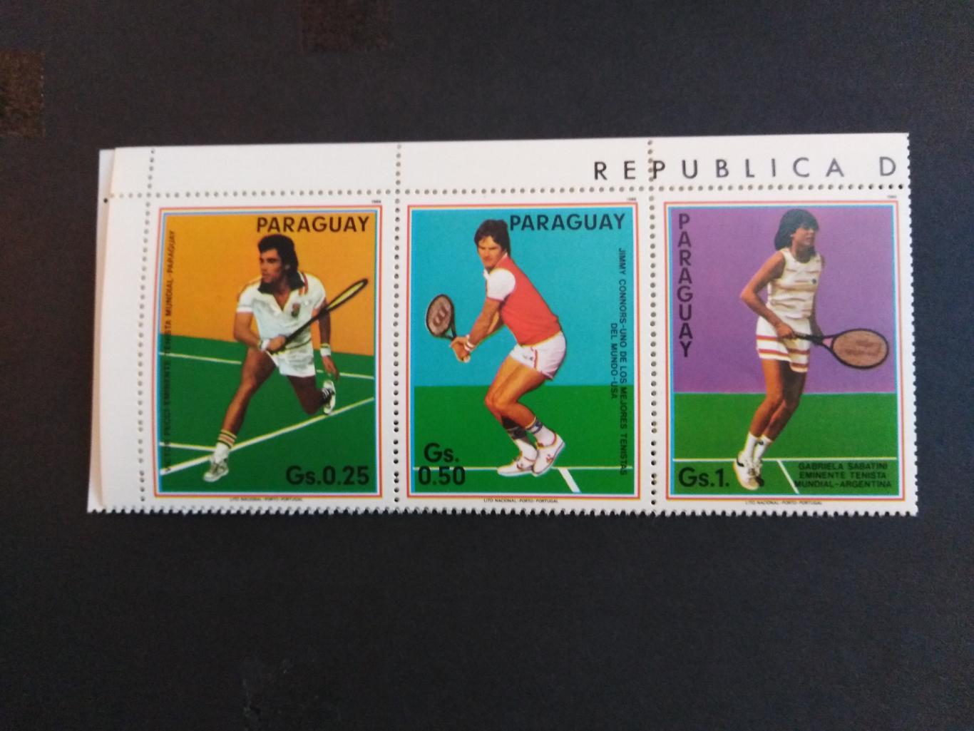 Парагвай 1986 Спорт(большой теннис) №мих4029/34 - 120руб