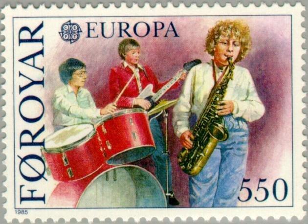 Европа: Фарерские о-ва 1985 Год музыки(Европа СЕПТ) №мих 116/7-60руб