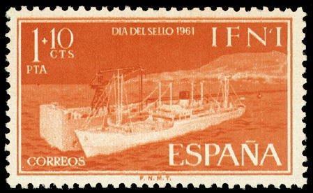 Испанские: Ифни 1961 виды транспорта №мих212/5 -70руб 3