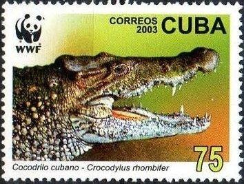 Куба 2003 Фауна (Крокодилы WWF) № мих 4553/6- 130руб 1