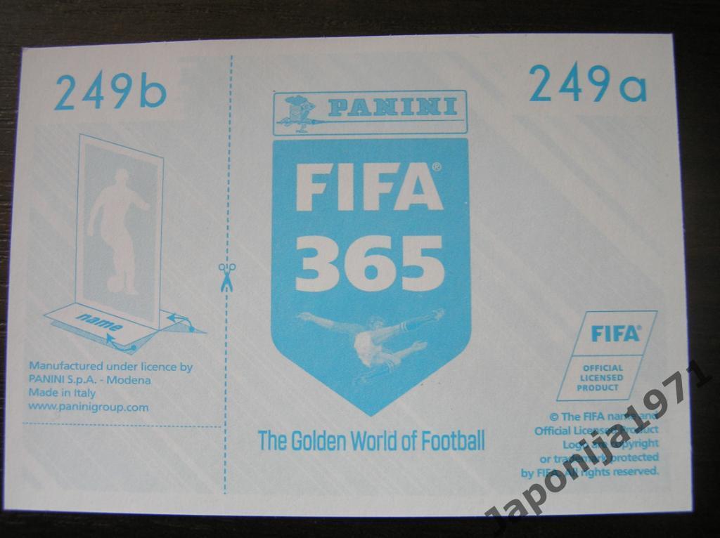 Наклейка Panini FIFA 365 : Maximiliano Romero ( PSV EINDHOVEN , Nederlands ) 1
