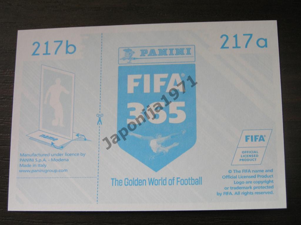 Наклейка Panini FIFA 365 : Paulo Dybala ( Juventus , Italia ) 1