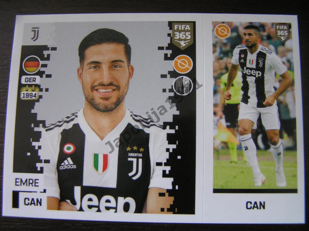 Наклейка Panini FIFA 365 : Emre Can ( Juventus , Italia )