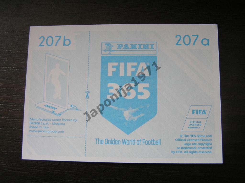 Наклейка Panini FIFA 365 : Emre Can ( Juventus , Italia ) 1