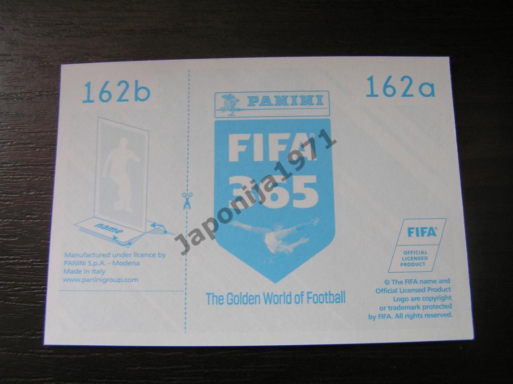 Наклейка Panini FIFA 365 : Julian Weigl ( Borussia Dortmund, Germany ) 1