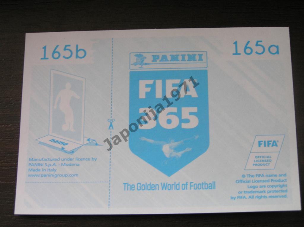 Наклейка Panini FIFA 365 : Mario Gotze ( Borussia Dortmund, Germany ) 1