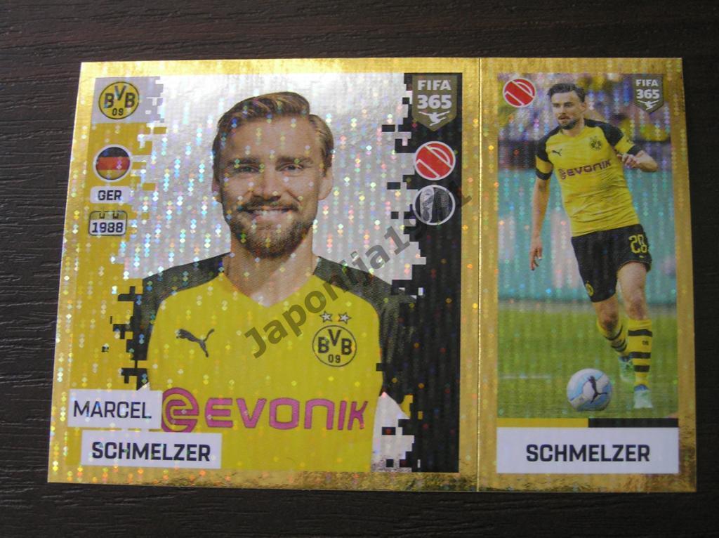 Наклейка Panini FIFA 365 : Marcel Schmelzer ( Borussia Dortmund, Germany )
