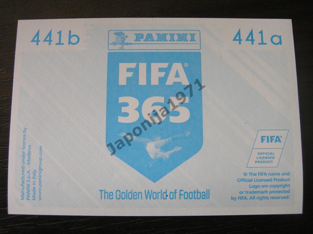 Наклейка Panini FIFA 365 : Diego Armando Maradona ( Football Inspirations ) 1