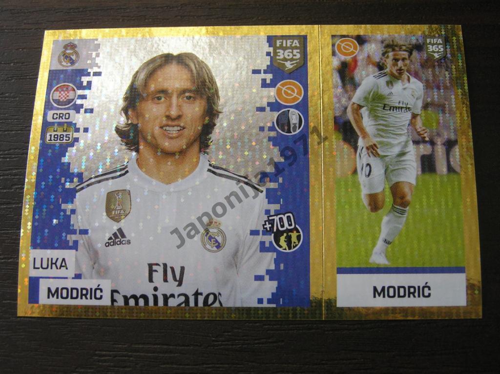 Наклейка Panini FIFA 365 : Luka Modric ( Real Madrid CF , Spain )