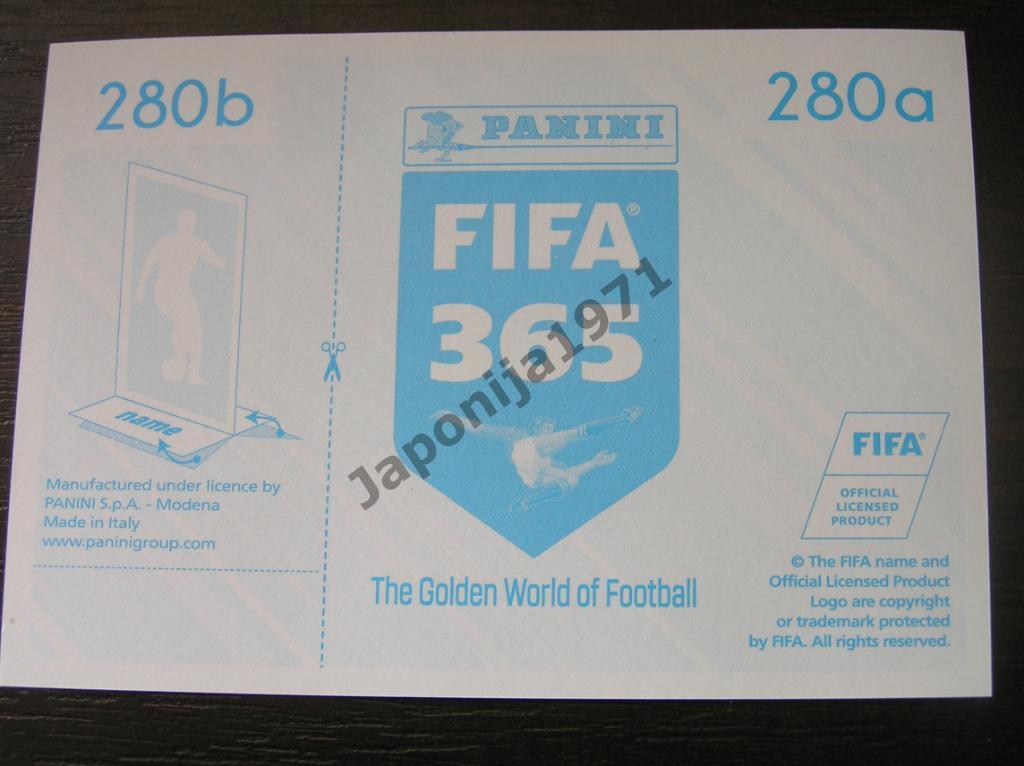 Наклейка Panini FIFA 365 : Ze Luis ( FC Spartak Moskva , Russia ) 1