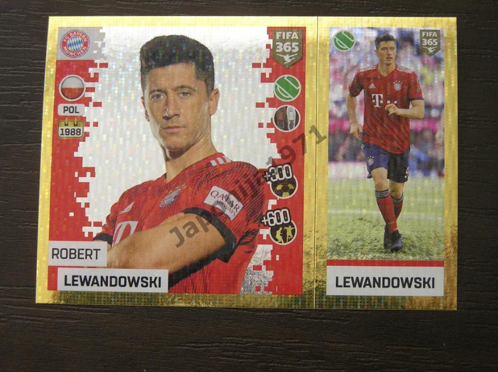 Наклейка Panini FIFA 365 : Robert Lewandowski ( Bayern , Germany )