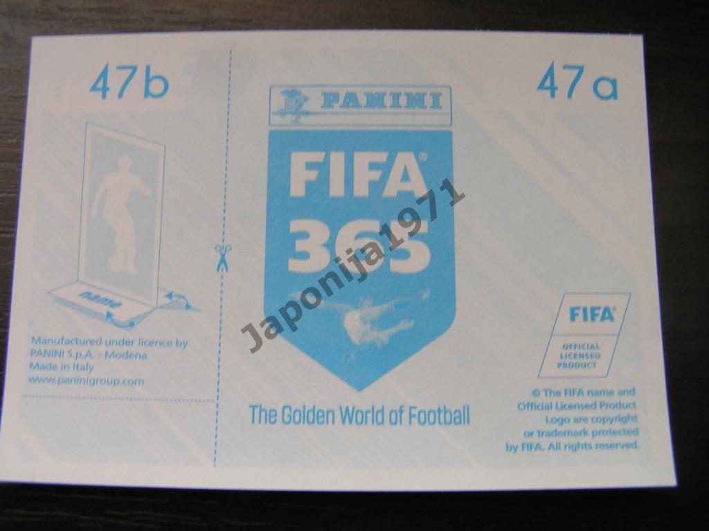 Наклейка Panini FIFA 365 : Santiago Arias ( Atletico Madrid , Spain ) 1
