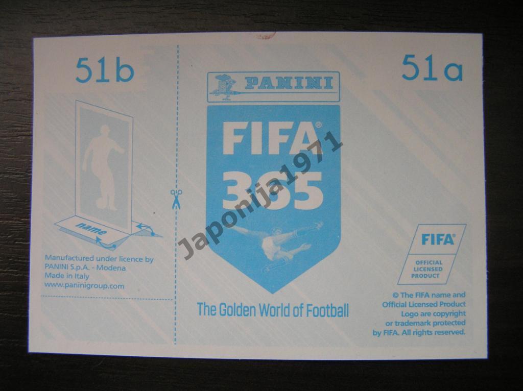 Наклейка Panini FIFA 365 : Saul ( Atletico Madrid , Spain ) 1