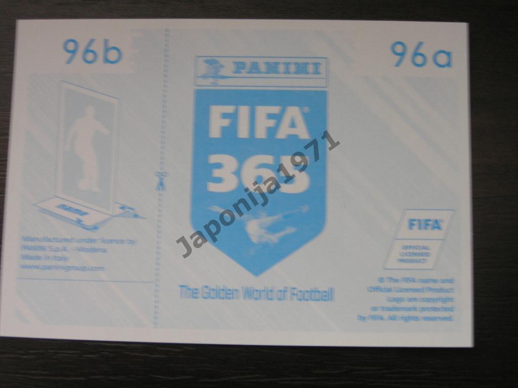 Наклейка Panini FIFA 365 : Geoffrey Kondogbia ( Valencia CF , Spain ) 1