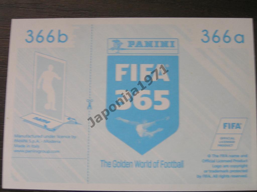 Наклейка Panini FIFA 365 : Alberto Acosta ( Tigres Uanl , Mexico ) 1