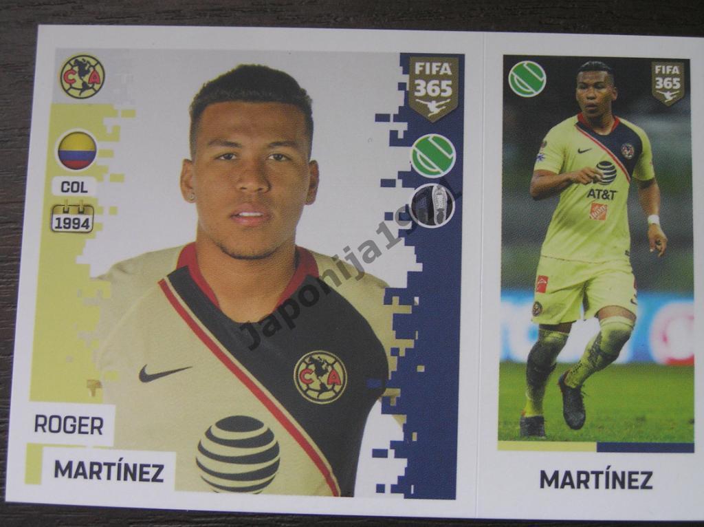 Наклейка Panini FIFA 365 : Roger Martinez ( Club America , Mexico )