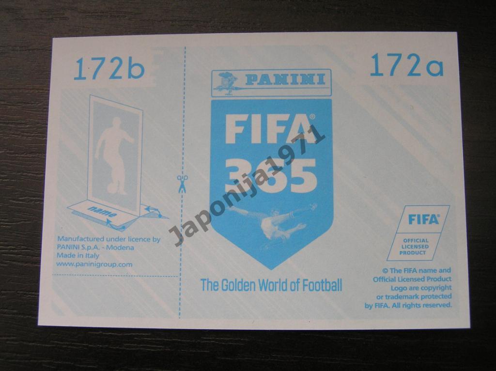 Наклейка Panini FIFA 365 : Naldo ( Schalke 04 , Germany ) 1