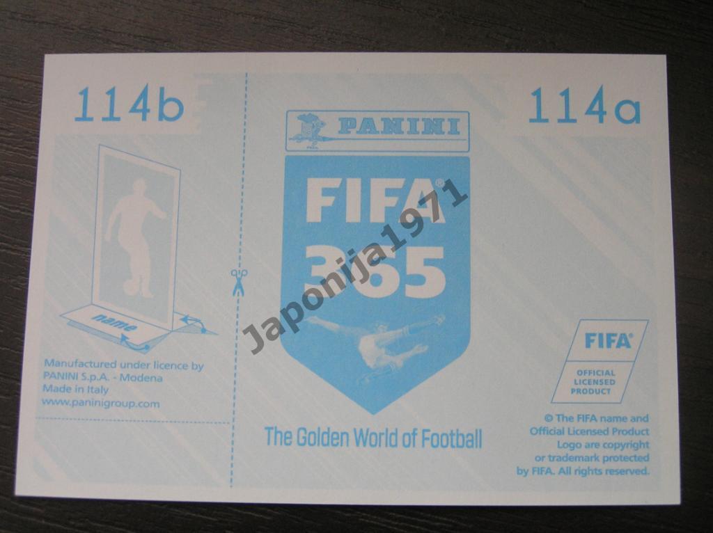 Наклейка Panini FIFA 365 : Youri Tielemans ( Monaco , France ) 1