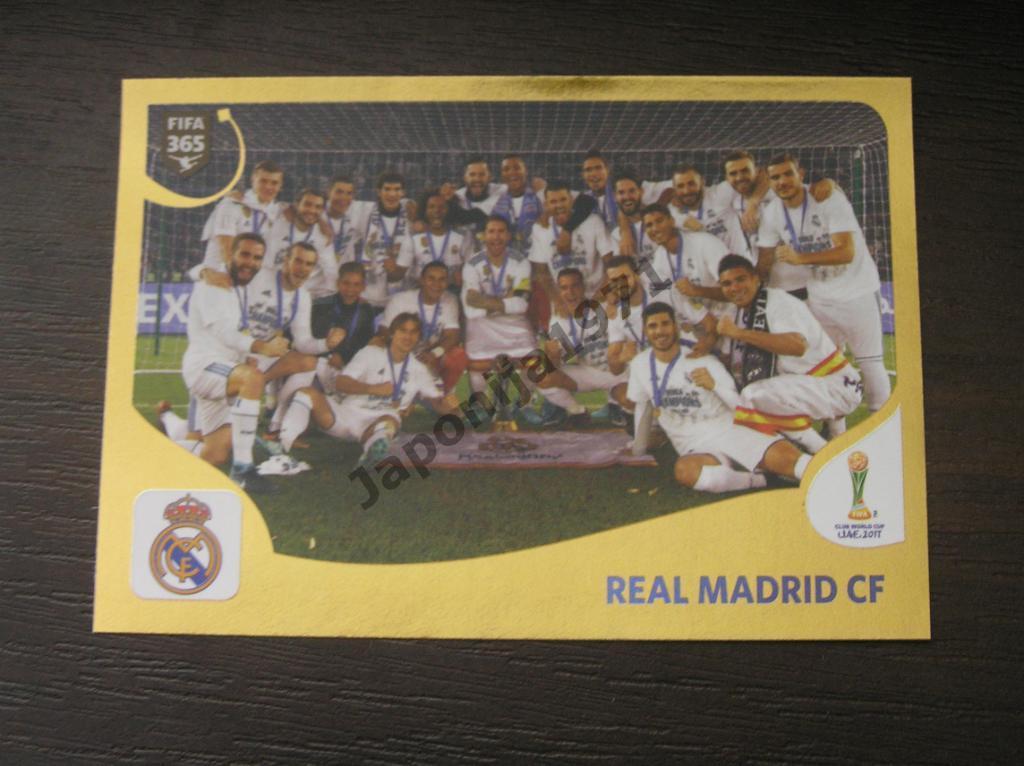Наклейка Panini FIFA 365 : Real Madrid CF ( FIFA Club World Cup )