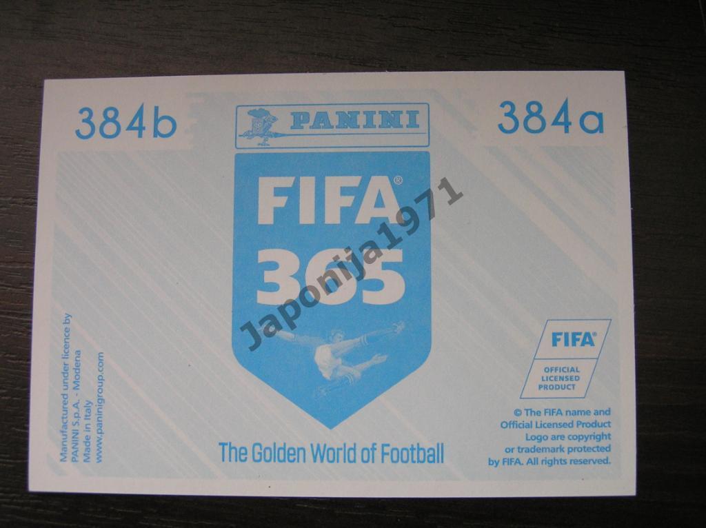 Наклейка Panini FIFA 365 : Argentina, Iceland ( 2018 FIFA World Cup Russia ) 1