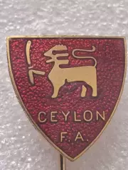 федерация футбола Шри Ланка Цейлон старый знак отличный эмаль