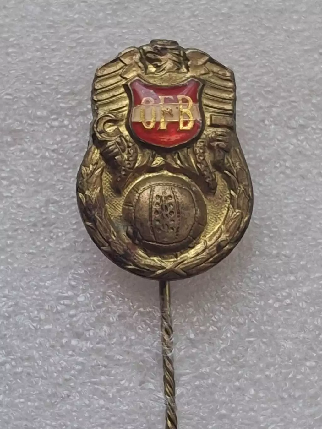 Австрия Федерация футбола старый знак игла отличный оригинал+