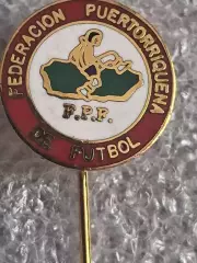 Пуэрто Рико федерация футбола старый знак отличный оригинал