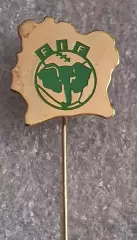 Федерация футбола Берег Слоновой Кости Кот д'Ивуар Cote d'Ivoire старый знак люк