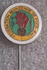 Федерация футбола Гвинея Guinea football federation enamel pin badge эмаль игл