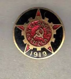 ФК Слобода Тузла Босния FK ВЛ отличный знак эмаль 7-5