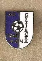 ФК Сутьеска Фоча Босния FK ВЛ отличный знак эмаль 6-6