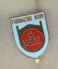 ФК Вележ Мостар Босния FK ВЛ отличный знак эмаль 6-10