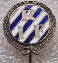 Raa IF Раа ИФ Швеция ВЛ старый оригинал знак отличный эмаль клеймо