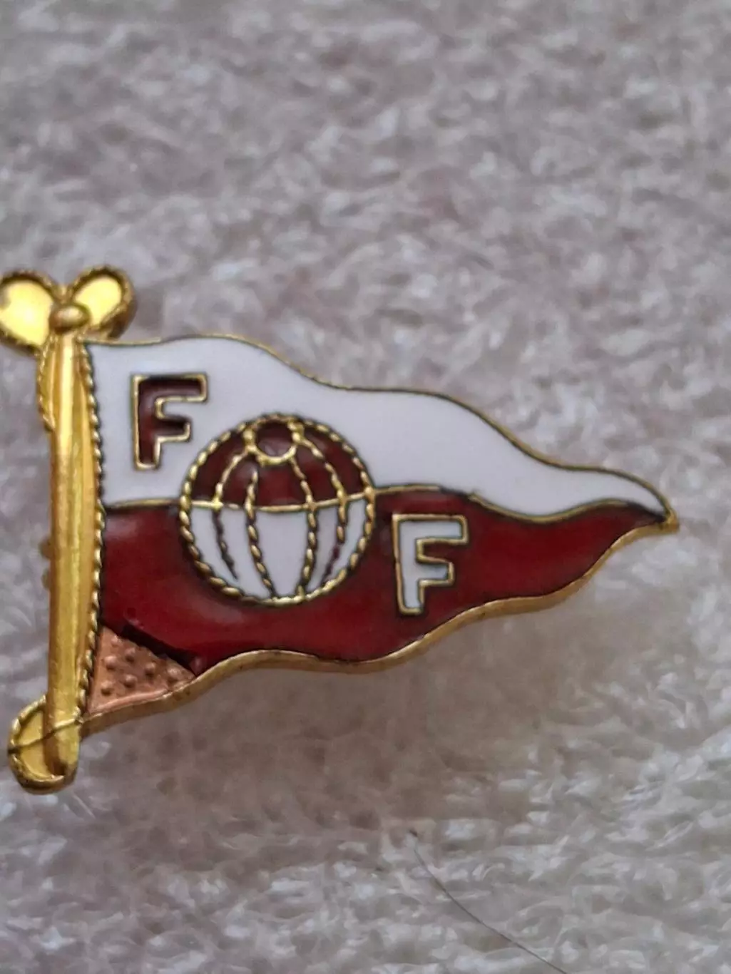 Фредрикстад ФФ Норвегия Fredrikstad FF Norway enamel badge эмаль РЕДКОСТЬ РАРИТЕ