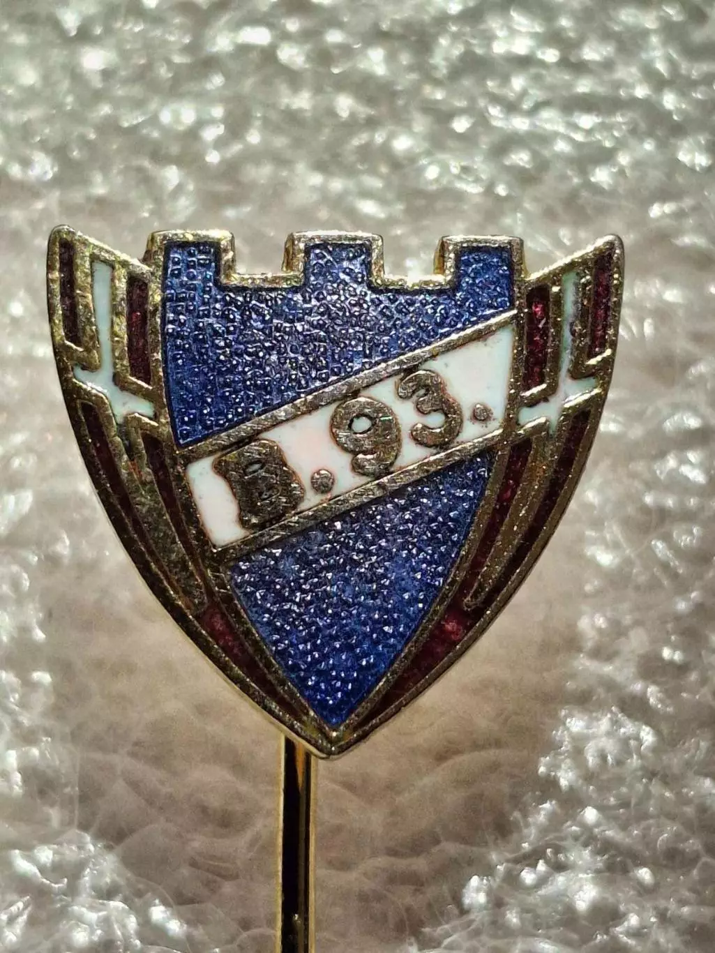 Б 93 Дания B 93 Denmark клуб играл ВЛ отличный знак эмаль оригинал