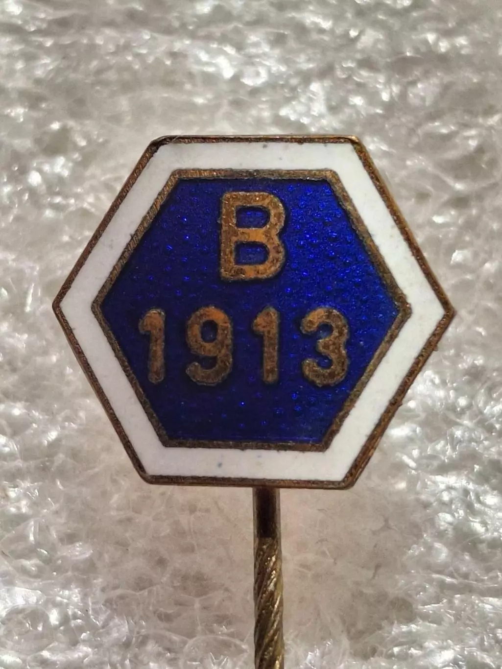 Б 1913 Дания B 1913 Denmark клуб играл ВЛ отличный знак эмаль оригинал