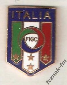 Италия федерация футбола старый знак отличный эмаль