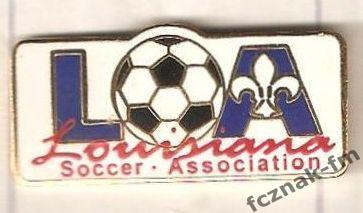 США Луизиана Федерация футбола старый знак отличный оригинал